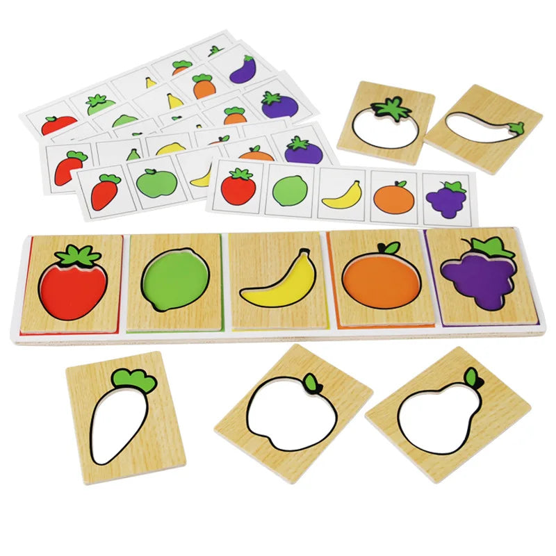 Montessori Fruit & Veggie Color Matching Game