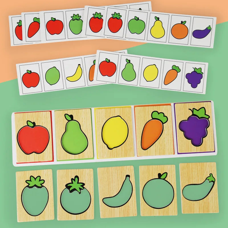 Montessori Fruit & Veggie Color Matching Game