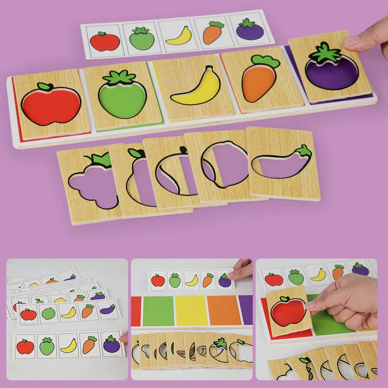 Montessori Fruit & Veggie Color Matching Game