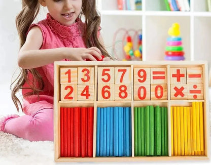 Wooden Counting Sticks Learning Set