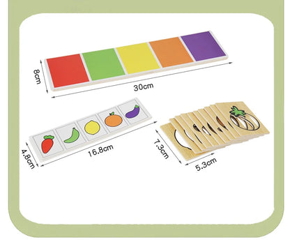 Montessori Fruit & Veggie Color Matching Game