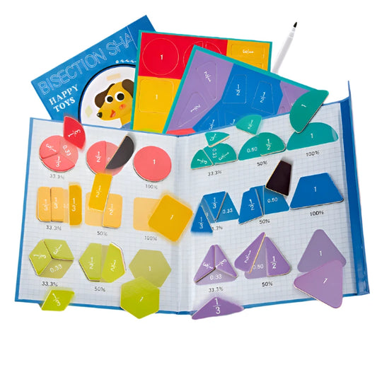 Magnetic Math Manipulatives Set – Bisection Shapes