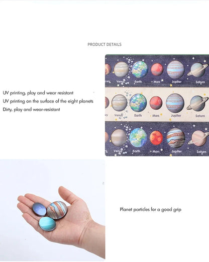 New Montessori Solar System Puzzle and Learning Set