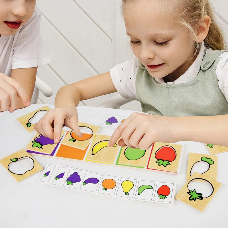 Montessori Fruit & Veggie Color Matching Game