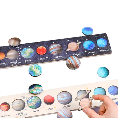 New Montessori Solar System Puzzle and Learning Set