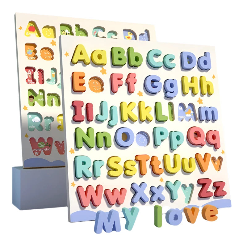 Wooden ABC Letter Puzzle Set