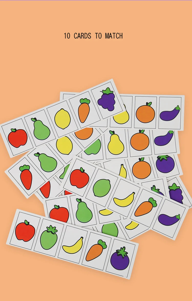 Montessori Fruit & Veggie Color Matching Game