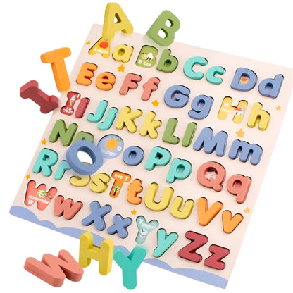 Wooden ABC Letter Puzzle Set