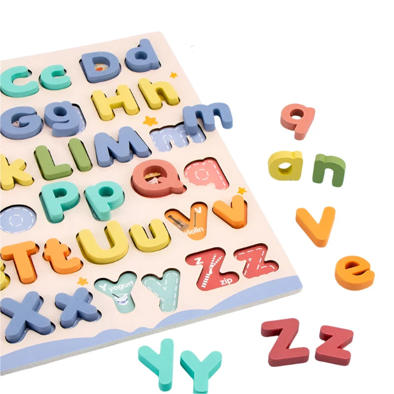 Wooden ABC Letter Puzzle Set