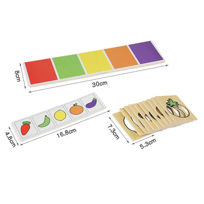 Montessori Fruit & Veggie Color Matching Game