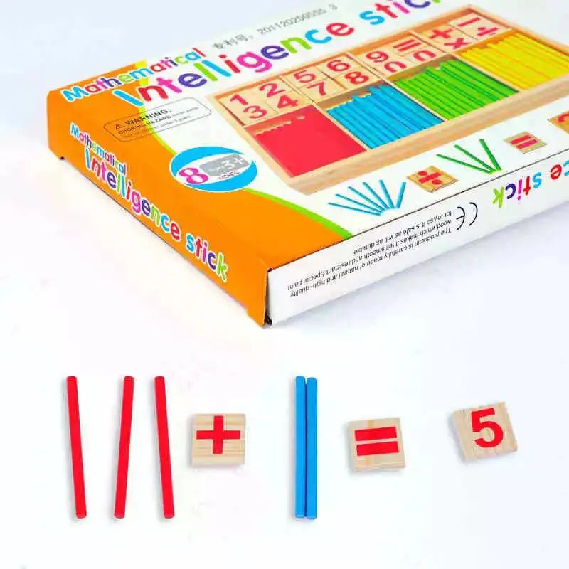 Wooden Counting Sticks Learning Set