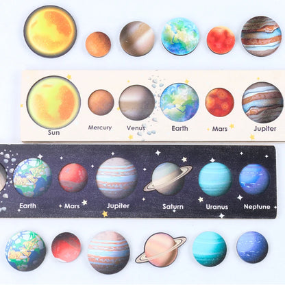 New Montessori Solar System Puzzle and Learning Set