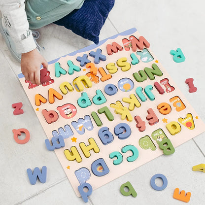 Wooden ABC Letter Puzzle Set