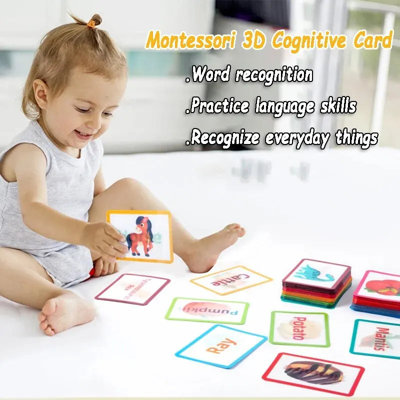 Montessori 3D Cognitive Card