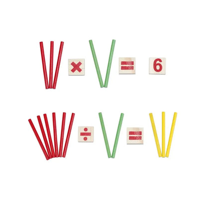 Wooden Counting Sticks Learning Set