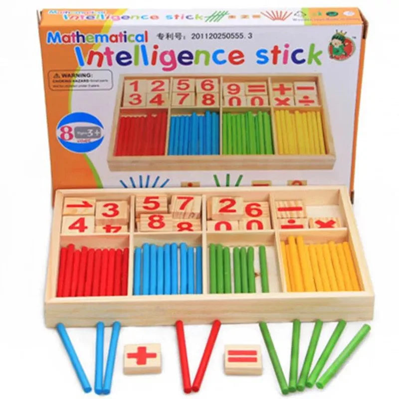 Wooden Counting Sticks Learning Set